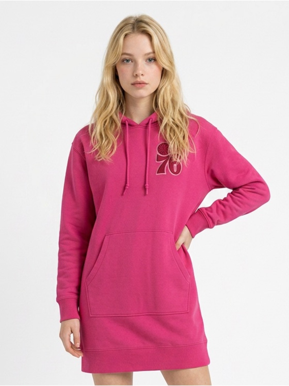 PRO STANDARD X NBA | NEW Philadelphia 76ers Pink Hoodie Dress Women’s Size XS